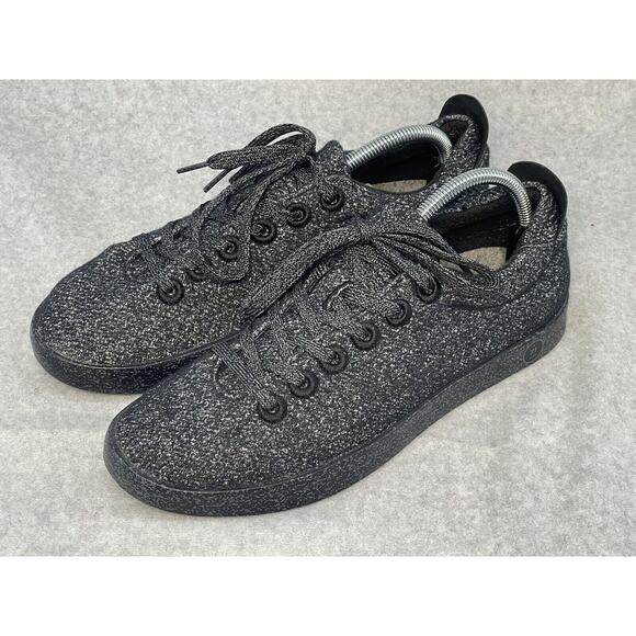 All Birds Shoes KG CO2E Gray Black Wool Sneakers Men’s 9 EUC! main image 6